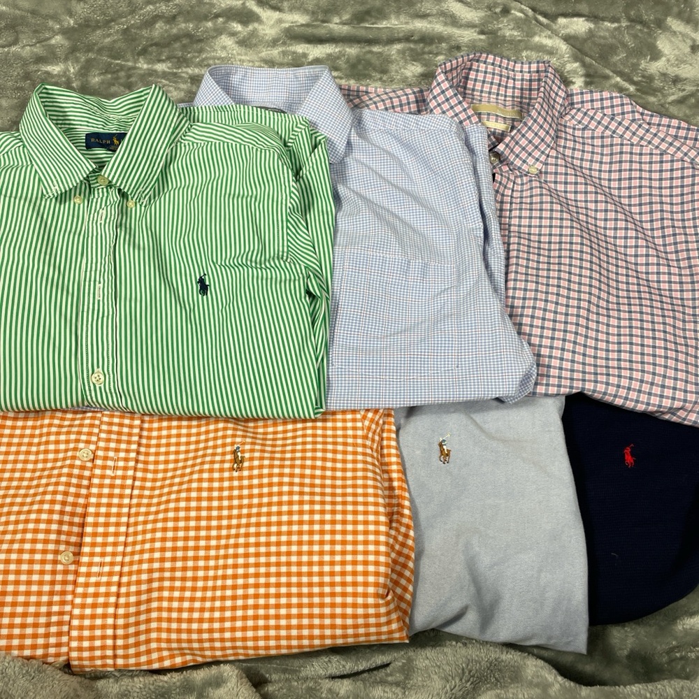 Polo by Ralph Lauren Men's Striped and Checkered Shirt Set